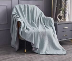 Luxury Thermal Imitation Cashmere Blanket Blue